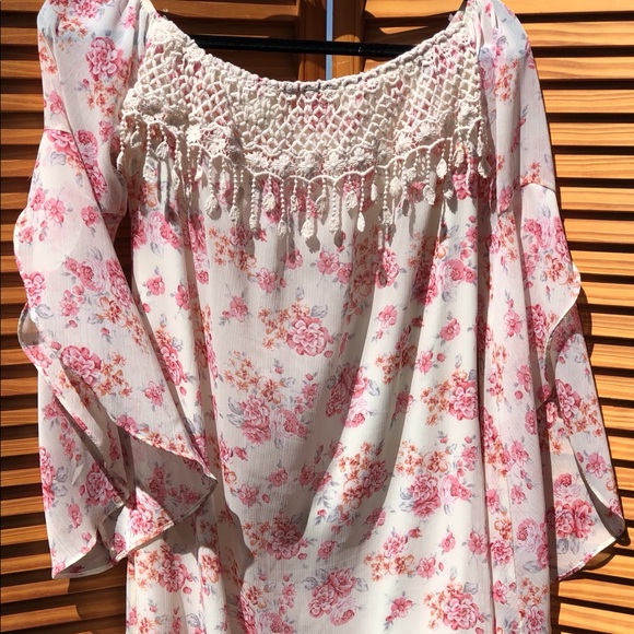 DRESS/TUNIC BO BEL SIZE M FLORAL PRINT - Picture 1 of 3